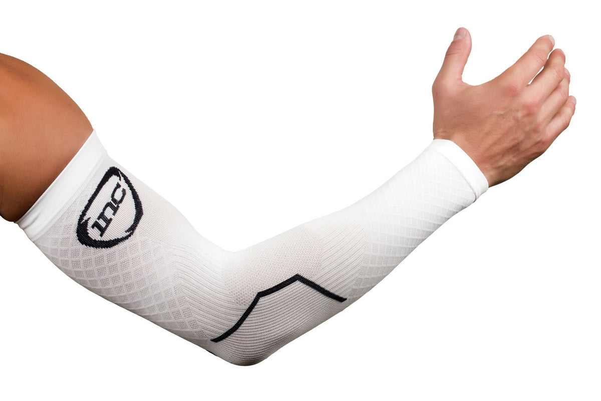 INC PRO Compressie Arm Sleeves - Wit / Zwart