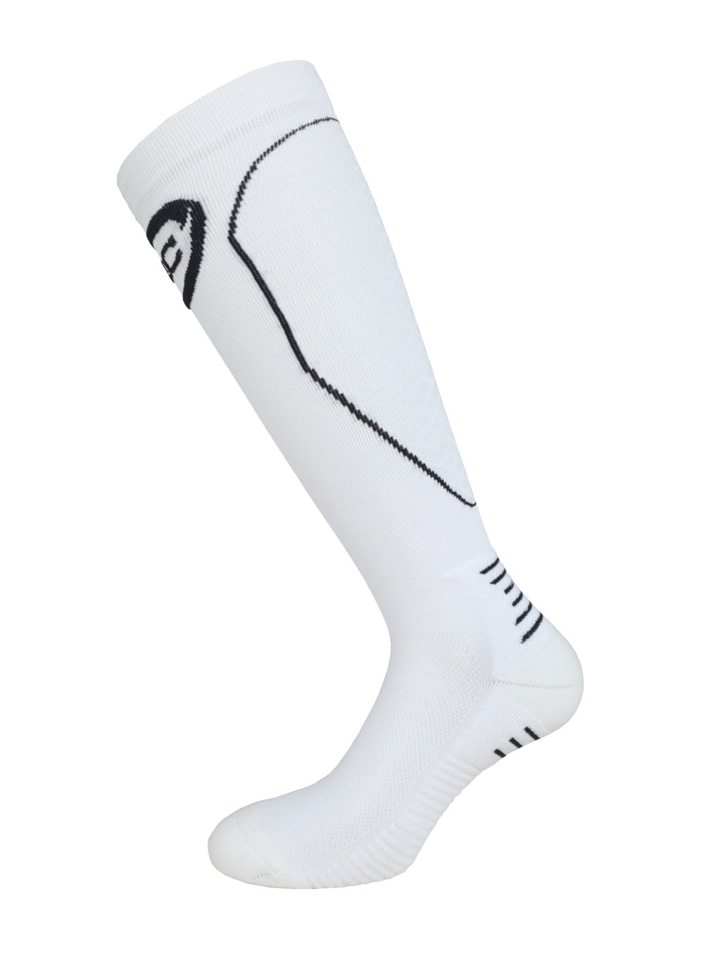 INC PRO Compressiekousen wit / zwart
