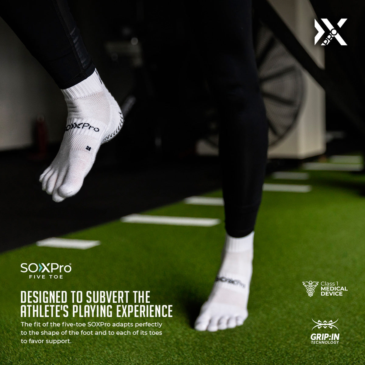 GEARXPro SOXPro - Five Toe - Wit
