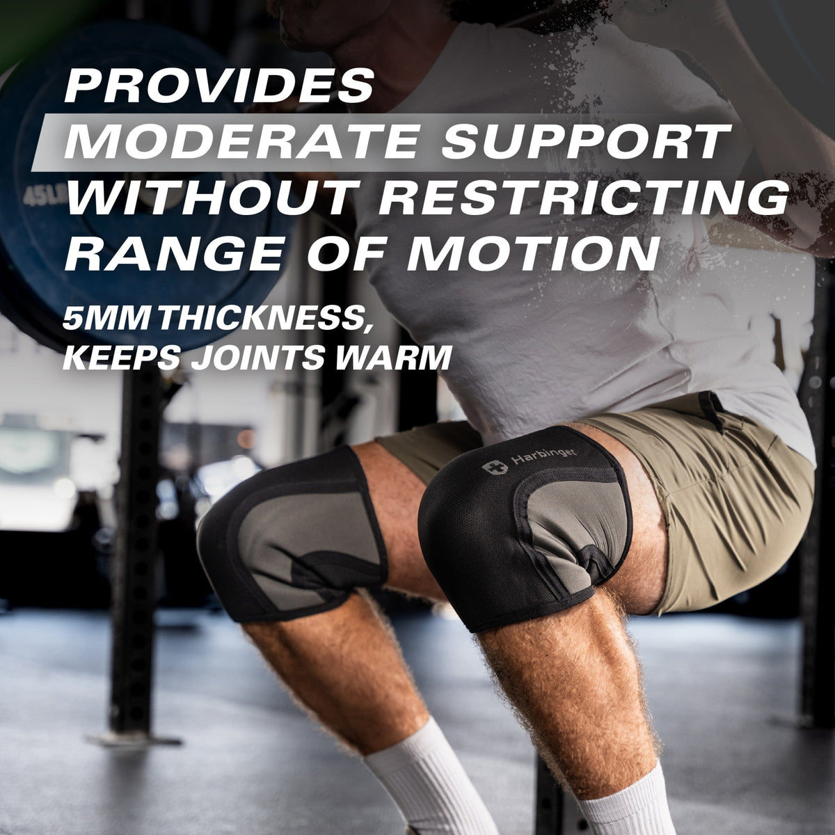 Harbinger Pro Knee Sleeves 5 mm zijaanzicht