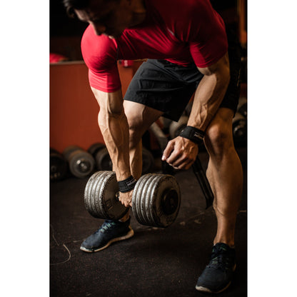 Harbinger Big Grip lifting straps rubber gripstroken