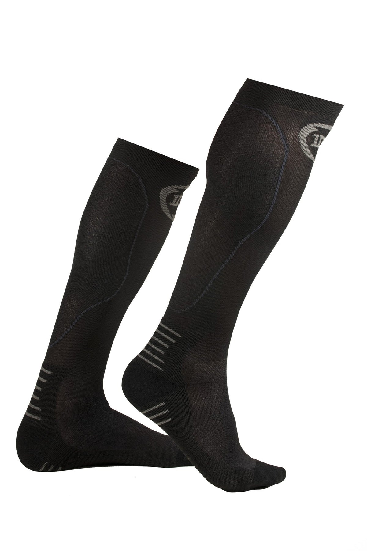 INC PRO Compressiekousen zwart / grijs