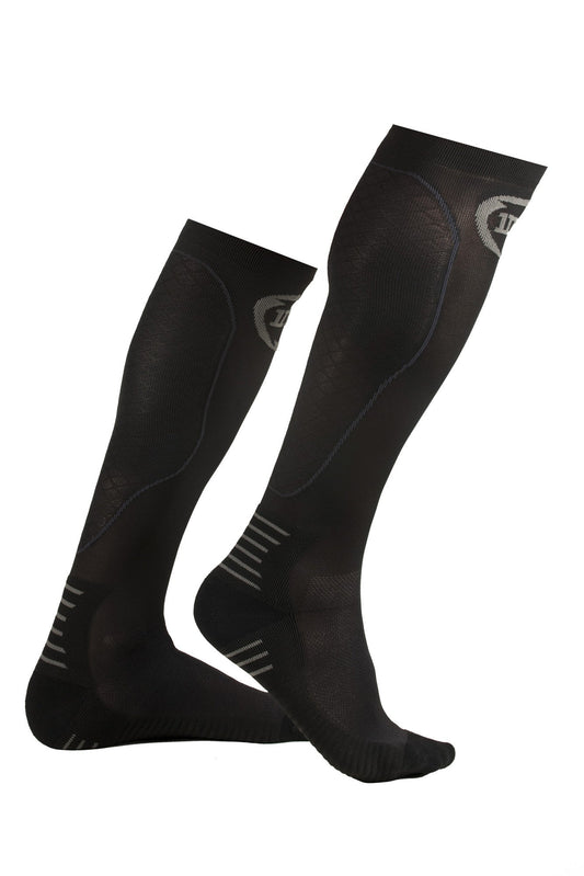 INC PRO Compressiekousen zwart / grijs