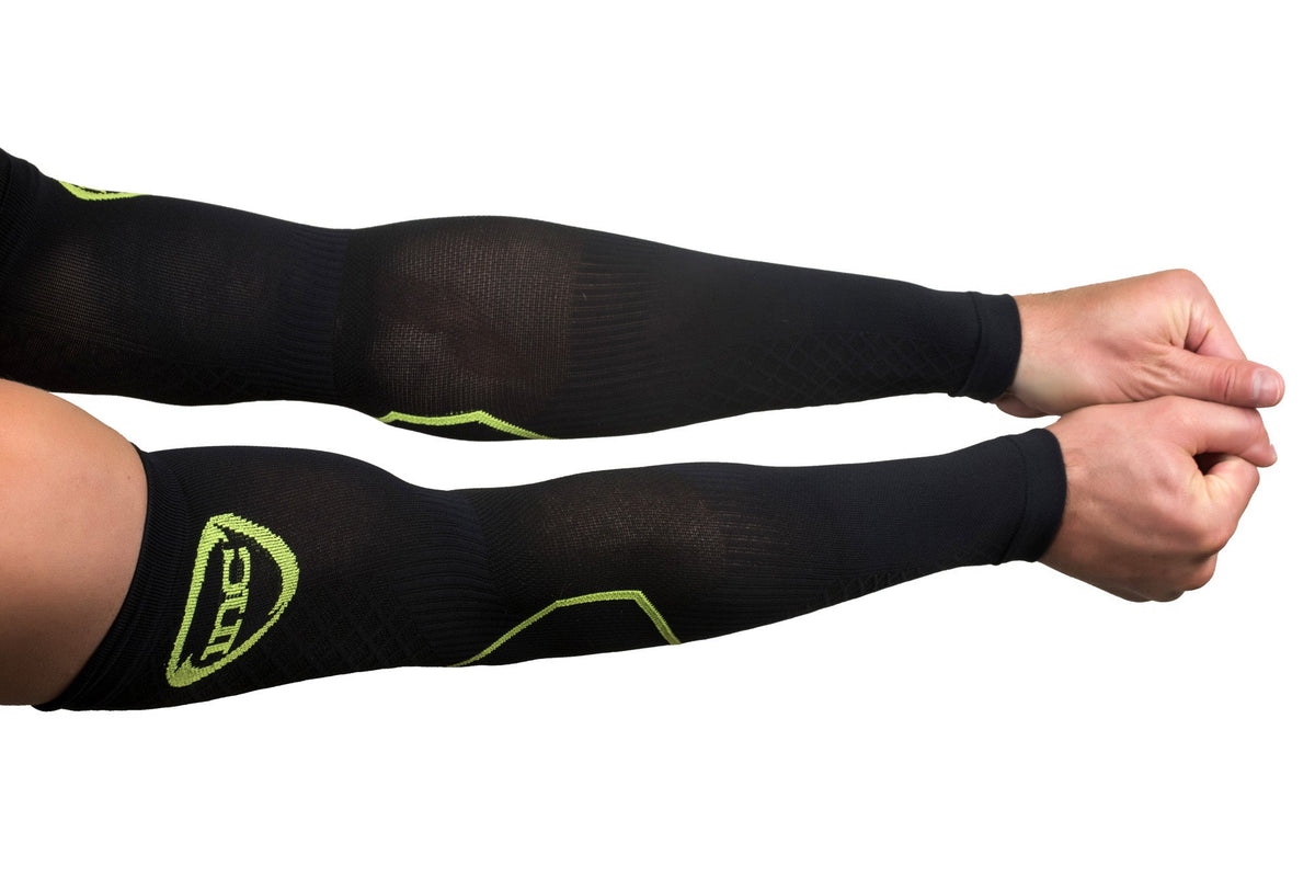 INC PRO Compressie Arm Sleeves - Zwart / Groen
