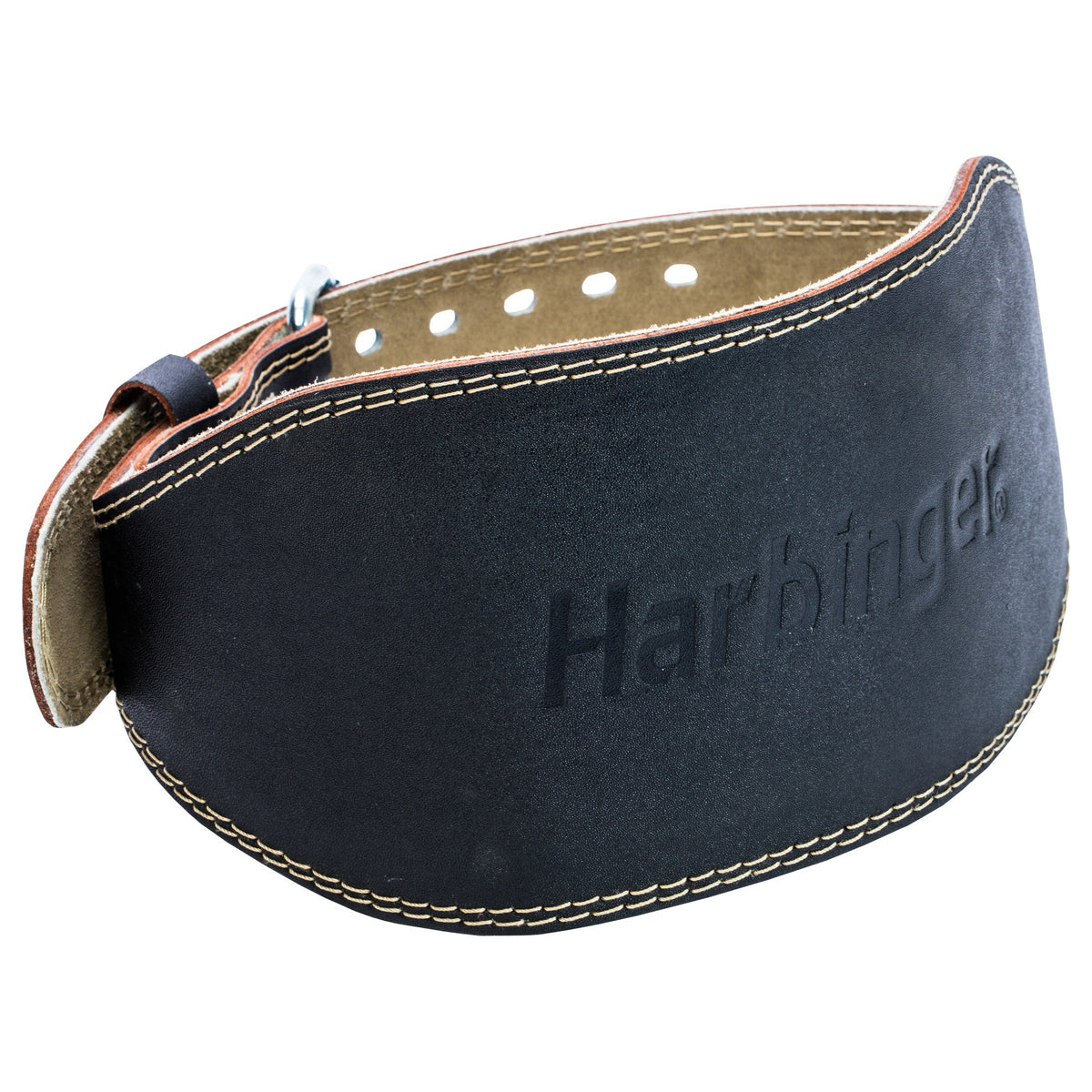 Harbinger 6 inch leren gewichthefriem gepadded