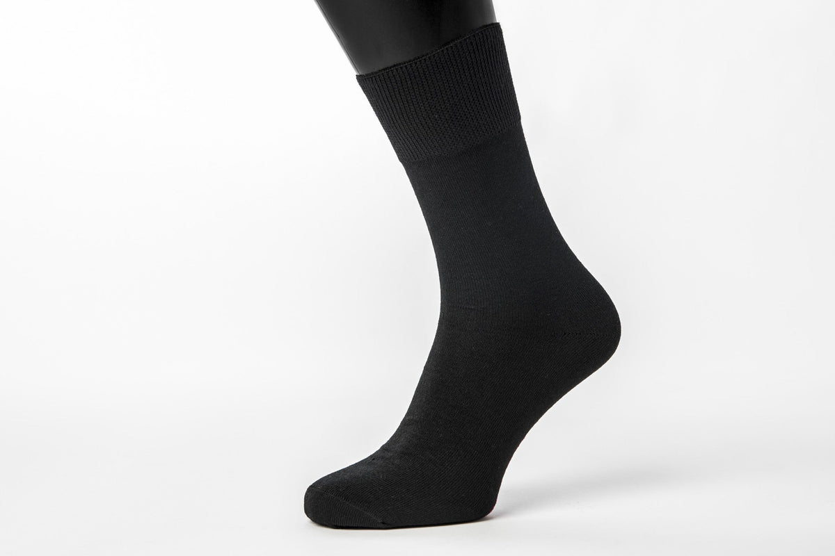 Reflexwear Diabetes sokken - dun - zwart