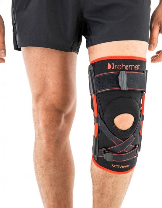 Reh4Sport Kniebrace met bladveer scharnieren