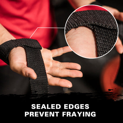 Harbinger lifting straps afgewerkte randen