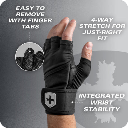 Harbinger Pro WristWrap vingerlussen en polssteun