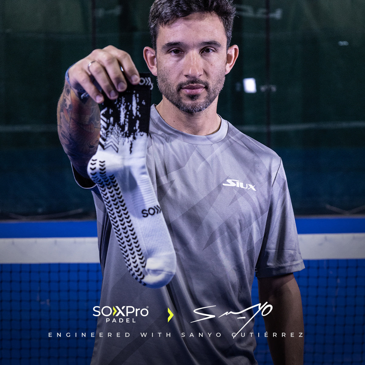GEARXPro SOXPro - Padel - Zwart/Geel
