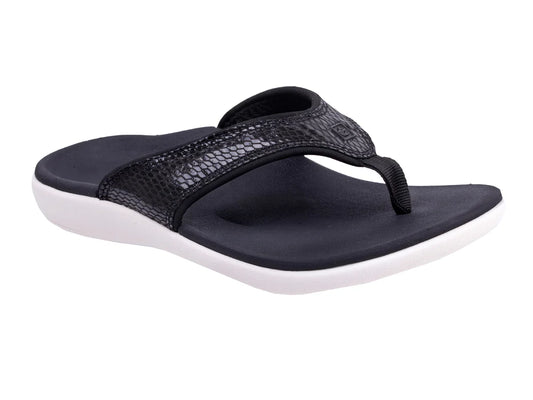 Spenco Slippers Yumi 2 dames - Gecko zwart
