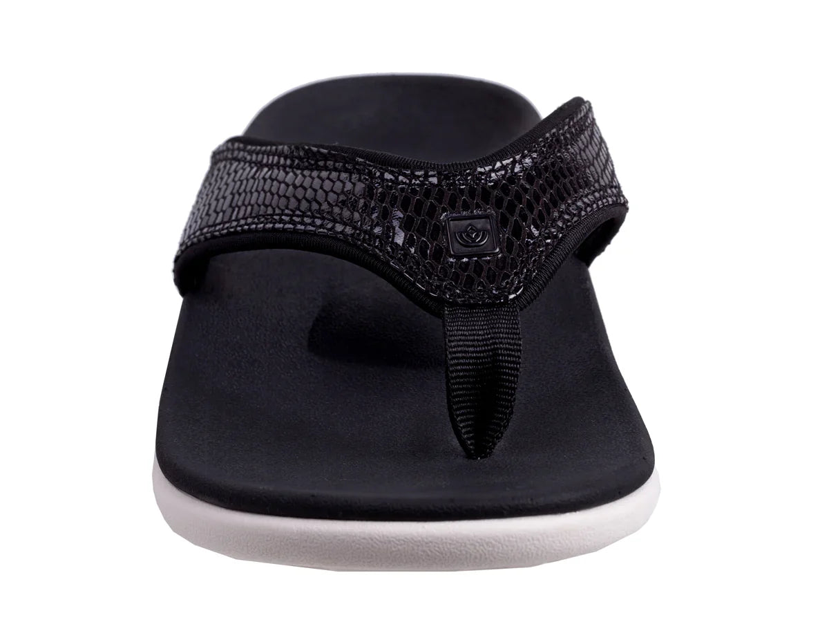 Spenco Slippers Yumi 2 dames - Gecko zwart