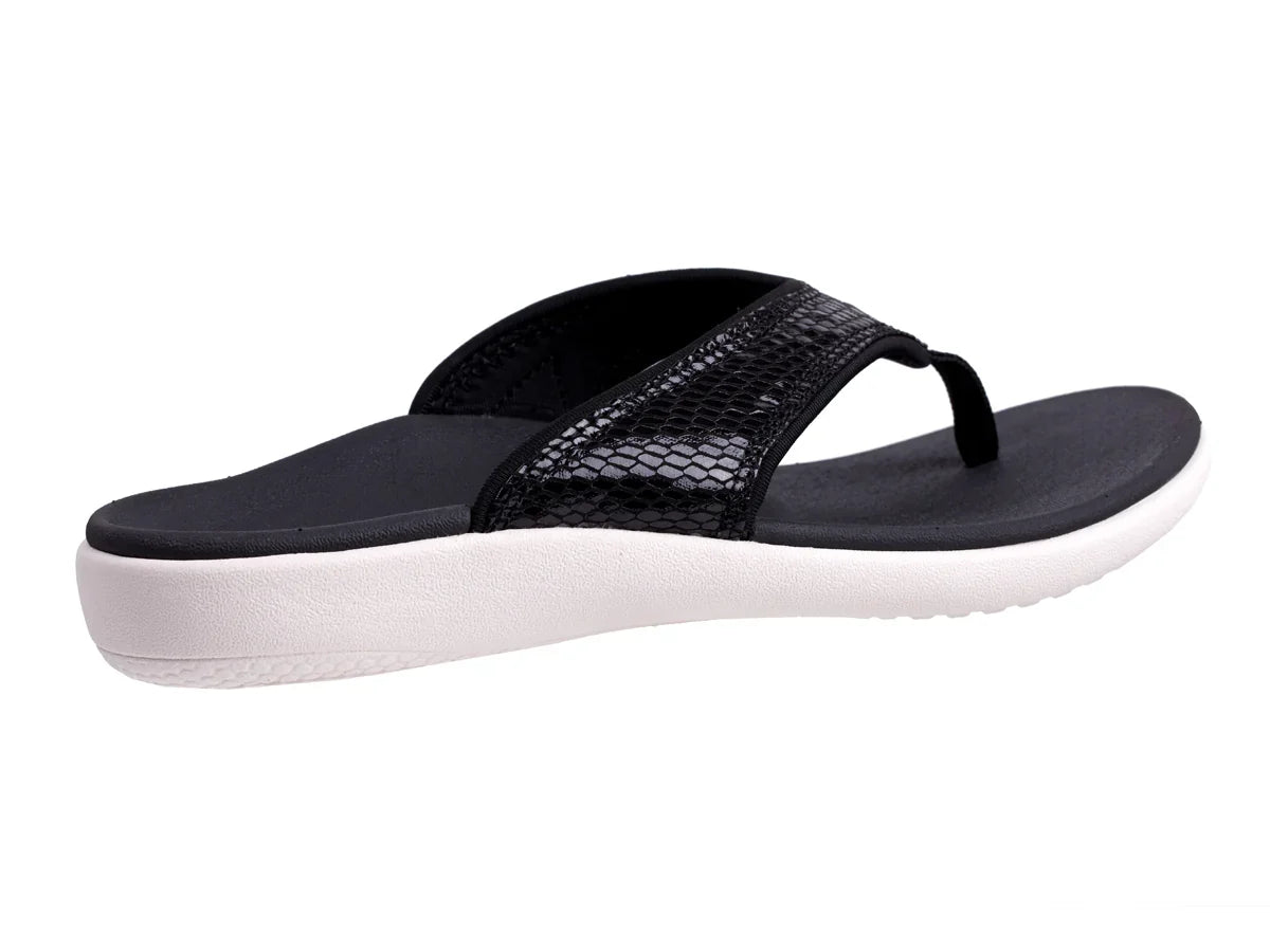 Spenco Slippers Yumi 2 dames - Gecko zwart