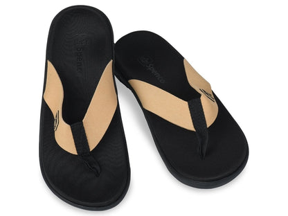 Spenco Slippers Yumi Pure dames - Black/Tan