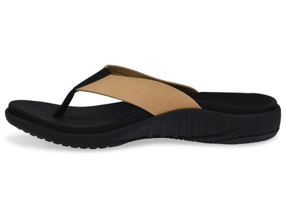 Spenco Slippers Yumi Pure dames - Black/Tan